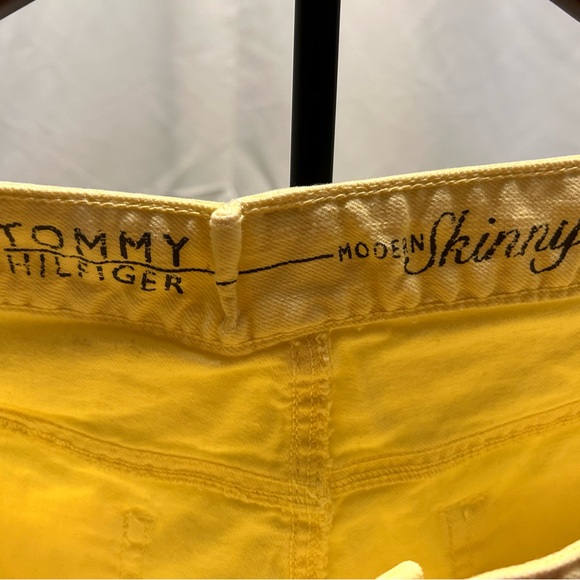 Tommy Hilfiger light yellow skinny jeans, size 12 - Picture 3 of 6